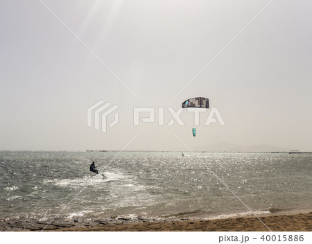 Fun on kite in Egypt red sea Fun on kite in Egypt red sea 40015886