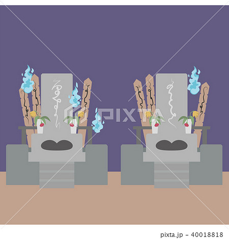 夜の墓地 40018818