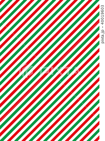 ストライプ イタリアン クリスマスカラー 赤 緑 背景素材 ラッピング 斜線のイラスト素材