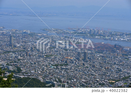 摩耶山山頂からの神戸市街の眺め 摩耶山山頂からの神戸市街の眺め 40022382