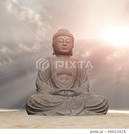 Statue of Buddha in the sun Statue of Buddha in the sun 40023428
