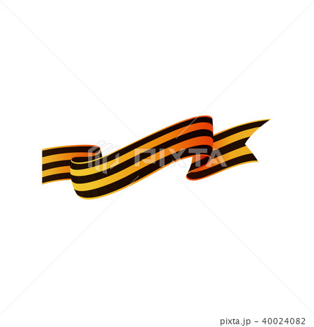 Russian Victory day ribbon, flag style cut ends 40024082