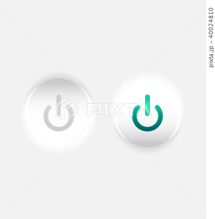 Start power button, ui icon design, on off symbol 40024810