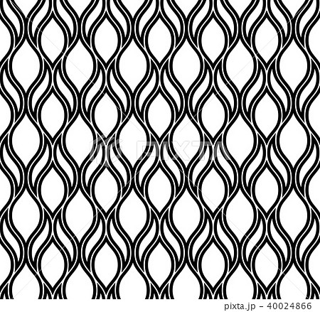 The geometric pattern with wavy lines. Seamless  40024866