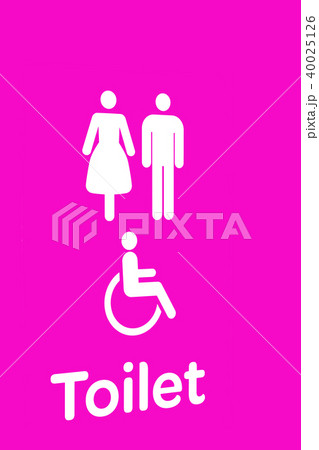 the door of the restroom 40025126