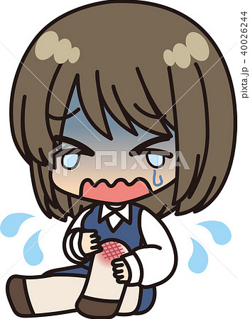 女性会社員_ケガ 40026244