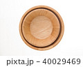 Wooden bowl isolated on white background 40029469
