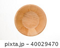 wooden bowl on white background 40029470