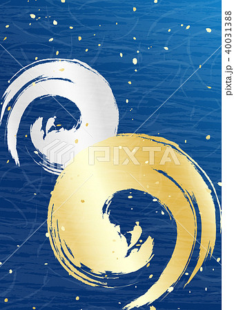 和紙風　金銀 渦巻 40031388