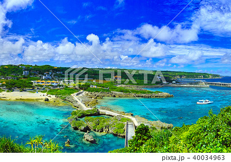 真夏の宮古島。イムギャーマリンガーデンの風景 40034963