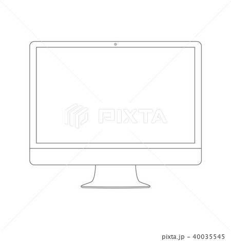 Computer monitor with 3D box hand drawn outline doodle icon.  Three-dimensional technology concept. Vector sketch illustration for print,  web, mobile and infographics on white background. Stock Vector | Adobe Stock