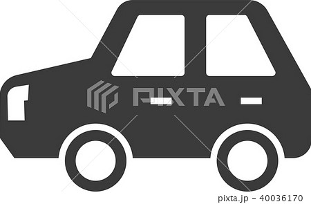 車 イラスト シルエット のイラスト素材 40036170 Pixta