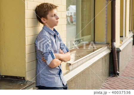 Portrait of a boy teenager 13-14 years old 40037536