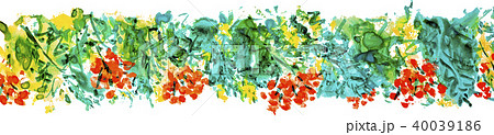 Brush stroke oak leaf frame.  40039186