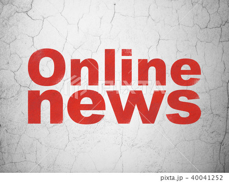 News concept: Online News on wall background News concept: Online News on wall background 40041252