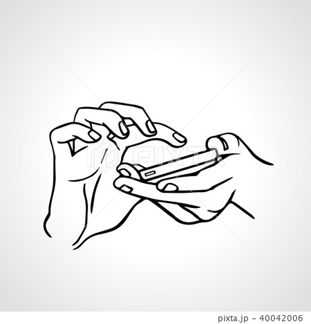 Texting hands with mobile. Sms message Texting hands with mobile. Sms message 40042006