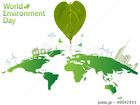 World environment day concept, vector illustration 40042933