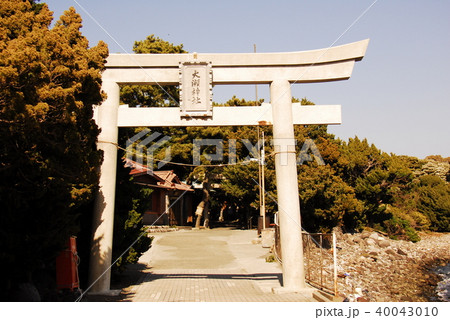 世界ジオパーク認定　伊豆半島大瀬神社の鳥居(静岡県沼津市) 40043010