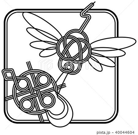 鶴と亀 縁起物 水引きのイラスト素材 40044604 Pixta