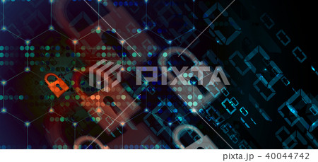 Technology security concept. Modern background 40044742