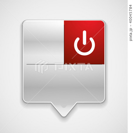 Start power button, ui icon design, on off symbol 40045784