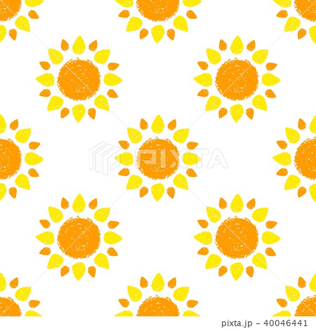 Seamless pattern with yellow and orange suns Seamless pattern with yellow and orange suns 40046441