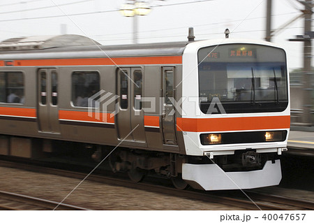 JM] Musashino Line 209 series (panning) - Stock Photo