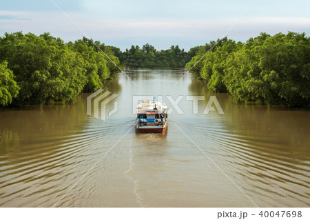 Passenger boats are sailing in rivers Passenger boats are sailing in rivers 40047698