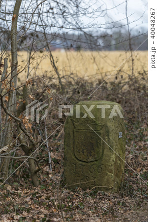 Historical Dutch German boundary stone Historical Dutch German boundary stone 40048267