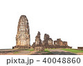 Thai pagoda on white background.Sukhothai Thailand 40048860