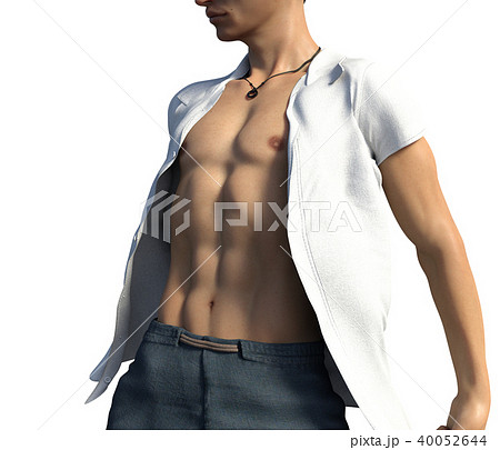 男性 解剖 筋肉 3DCG イラスト素材 男性 解剖 筋肉 3DCG イラスト素材 40052644