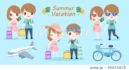 couple with summer vacation 40053879