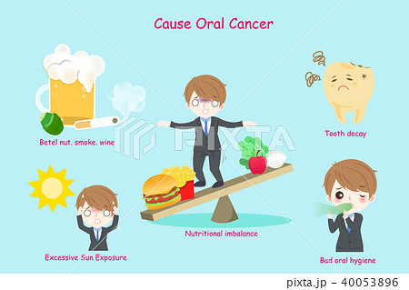businessman with oral cancer 40053896