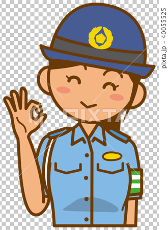 婦人警官のイメージイラスト（夏服） 40055525