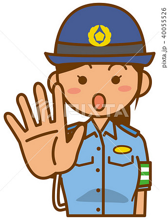 婦人警官のイメージイラスト(夏服) 婦人警官のイメージイラスト(夏服) 40055526