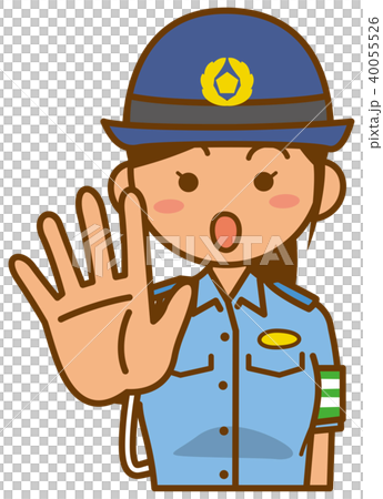 婦人警官のイメージイラスト(夏服) 婦人警官のイメージイラスト(夏服) 40055526
