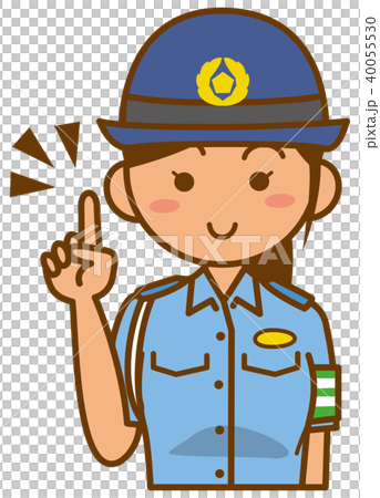 婦人警官のイメージイラスト（夏服） 40055530