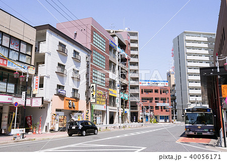 名古屋市天白区 原駅前 街並みの写真素材