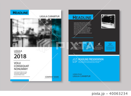 Set of blue cover and layout brochure,flyer,poster 40063234