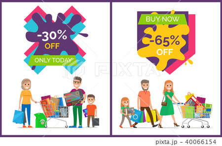 30 Off Only Today Banners Vector Illustrationのイラスト素材
