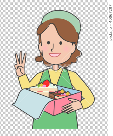 ケーキ屋の女性 ケーキ屋の女性 40067297