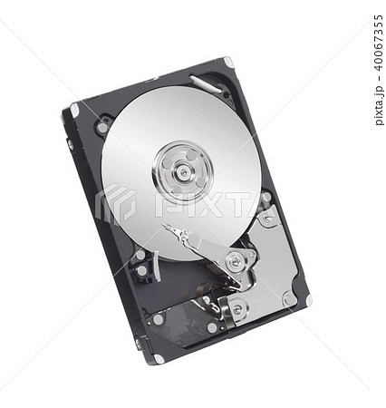 Hard disk drive inside isolated on white Hard disk drive inside isolated on white 40067355