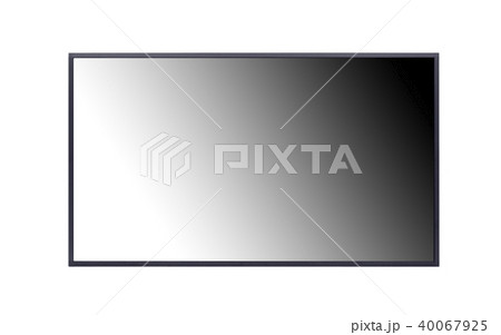 Black LCD tv screen hanging on a wall 40067925