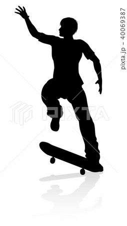 Silhouette Skater Skateboarder Silhouette Skater Skateboarder 40069387