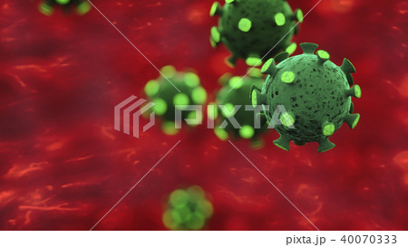 Virus Flowing In Bloodstream.Disease And Infection Virus Flowing In Bloodstream.Disease And Infection 40070333