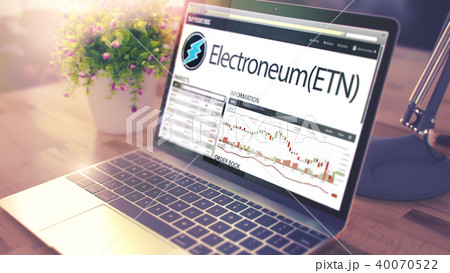 The Dynamics of Cost of ELECTRONEUM onLaptop Screen. Cryptocurre The Dynamics of Cost of ELECTRONEUM onLaptop Screen. Cryptocurre 40070522