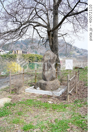 琅鶴湖：ろうかく梅園：石碑　　　長野市信州新町 40072110