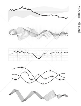 Vector music sound waves 40072670