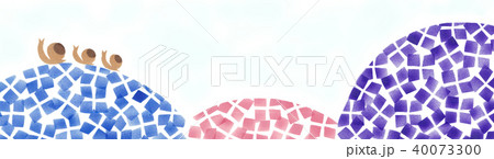 かたつむりと紫陽花 40073300