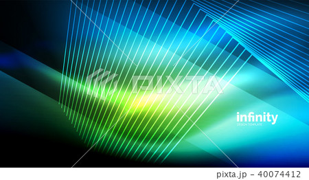 Shiny straight lines on dark background, techno digital modern template 40074412
